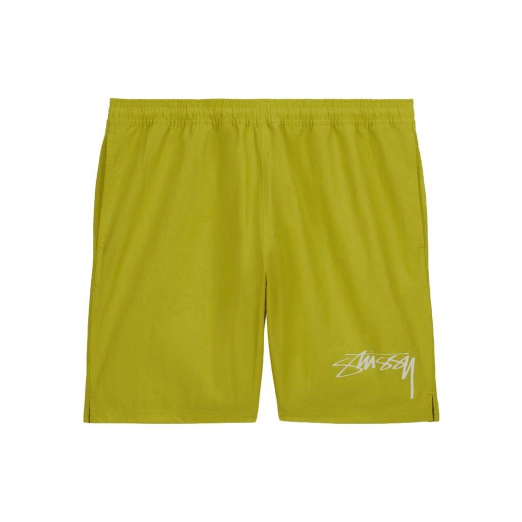 Nike X Stussy Collaboration FW23 Logo Print Waterproof Casual Shorts Unisex Bottoms Light-Green FJ9167-344