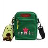 Stranger Things Canvas atmungsaktive kleine quadratische Tasche mit diagonalem Muster