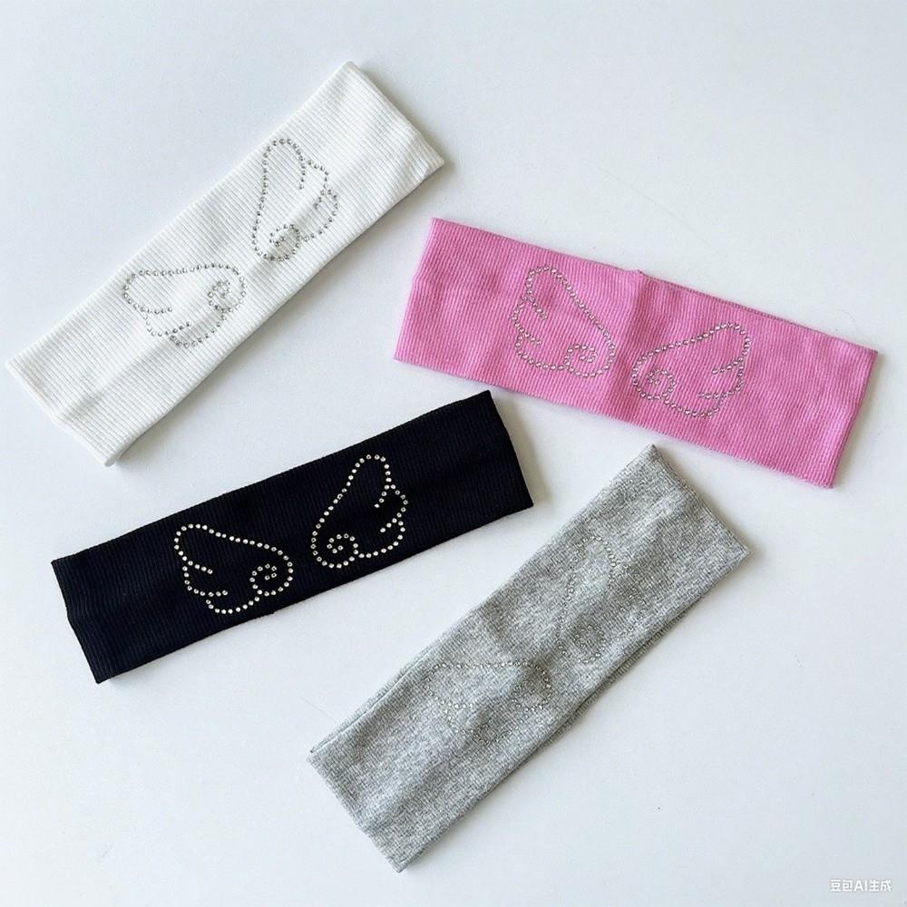 Angel Wings Hair Strap Elastic Yoga headband Casual Knitted Headband  for Women
