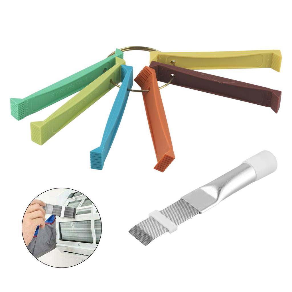 Air Conditioner Fin Cooler Repair Combs Household Plastic + Metal Solid Sturdy Tools Waterproof For Radiator 2pcs