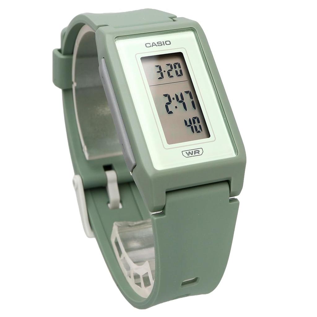 Casio Pop Digital Watch LF-10WH-3, Made with Biomass Plastic, Women's, Matte Grayish Green, Overseas Model [Parallel Import]
