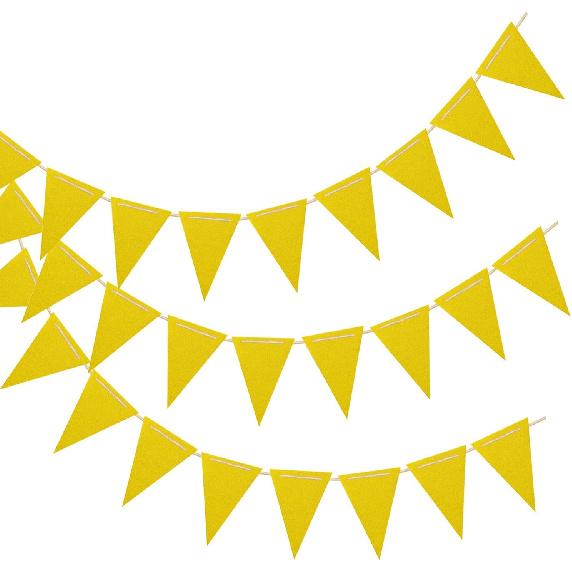 Blue Green and Purple Pennant Banner Flags,36pcs Double Sided Triangle Garland Flag for Baby Shower Birthdays Graduation Party Decorations