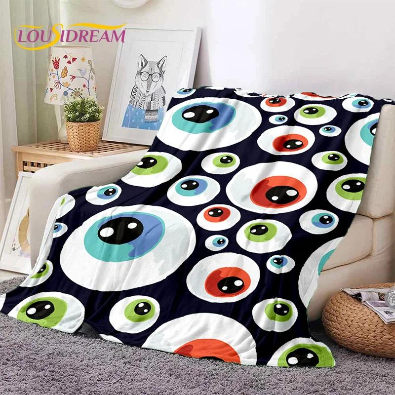 Evil Eye Turkey Blue Nazar Eye of Horus Soft Flannel Blanket for Beds Bedroom Sofa Picnic,Throw Blanket for Outdoor Leisure Gift