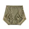 2024 Autumn/Winter Women's High-Waist Silky Satin Hip-Lifting Breathable Cotton Panties with Antibacterial Crotch