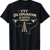 CTT Oil Exploration Amp Cattle Company Texas T Shirt UNISEX Vintage Washed Soft Streetwear Stre