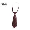 Child Dress Shirt Tie Kids Pre-tied Necktie for Boys Girls, Adjustable with Elastic Strap British Style School Uniforms Wedding And Cosplay,