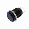 Car 12mm LED Light Momentary Push Button Switch Toggle Black Case 2A