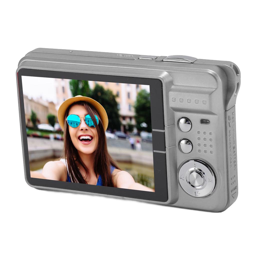 4K Digital Camera 48MP HD 2.7 Inch Screen 8X Zoom Autofocus Auto Beauty Anti Shake Travel Camera with Fill Light for Teens Kids