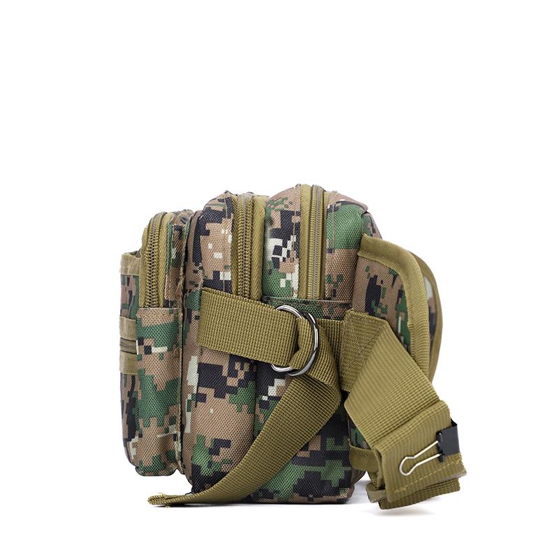 Outdoor Tactical Waist Bag Water-repellent Wear-resistant Men's Chest Bag Multi-layer Storage Commuter Shoulder Crossbody Bag