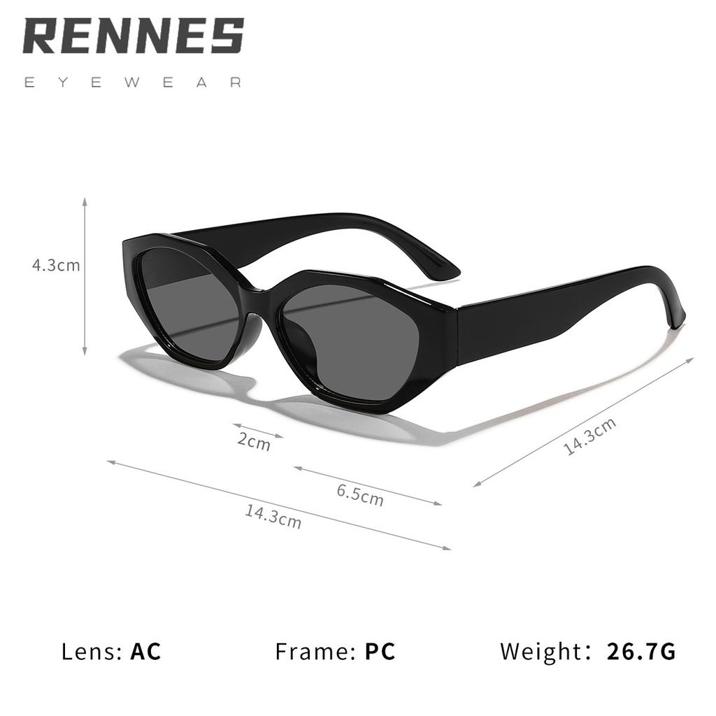 Rennes' new irregular cat eye sunglasses are a must-have sunshade sunglasses for men's and women's European and American high-end concave shapes