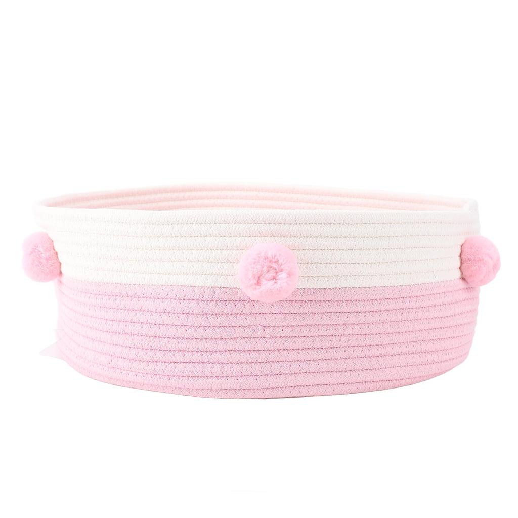 Cat Scratcher Bed Basket Cotton Rope Hand Knitting Stylish Look Cat Sleeping Bed Scratching Mat for