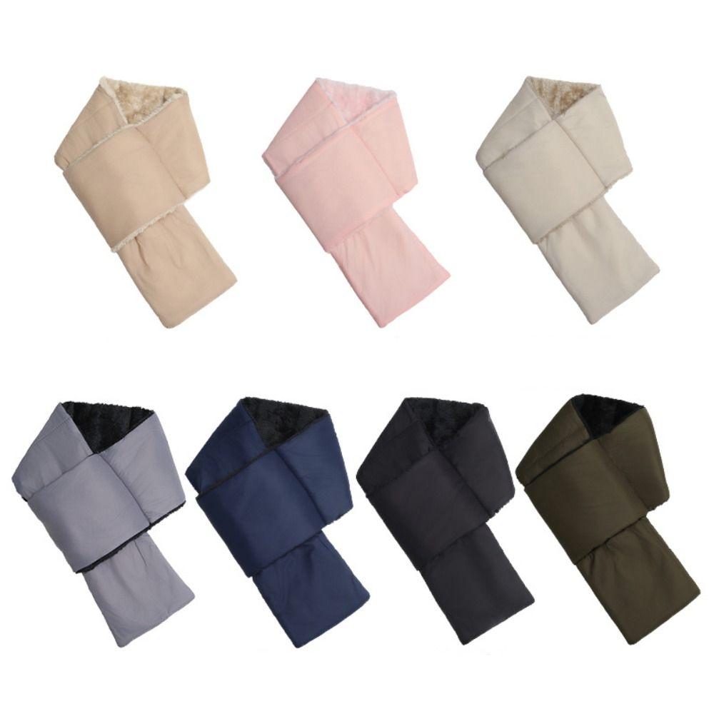 Neck Protection Plush Scarves Cross Design Warmer Neck Scarf New Winter Scarf  Men Women