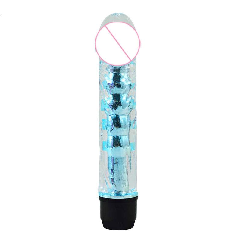 Jelly Vibrator Stick Long Anal Butt Plug Beads Silicone G-Spot Massager Adults Female Sex Toys For Couples Masturbation