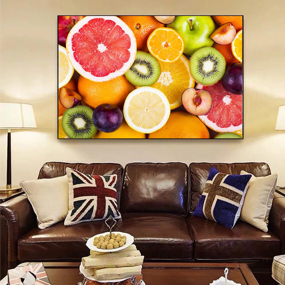 Fine Fruit Vegetable Cooking Supplie HD Posters and Prints Modern Canvas Painting Art Wall Mural Pictures for Dining Living Room Kitchen Decoration