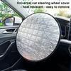 Heat-Resistant Car Steering Wheel Cover,Heat-insulating,Sun-protective,And Compatible With Multiple Car Models