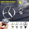 Star Bonnet - Badge for Car Hood Front Chrome Logo Hood Marking for Mercedes Benz C/E/S-Class W163 W204 W211 W210 W220 W124 W140