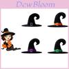 Velvet Witch Hat Red Witch Costume Accessory For Halloween Party