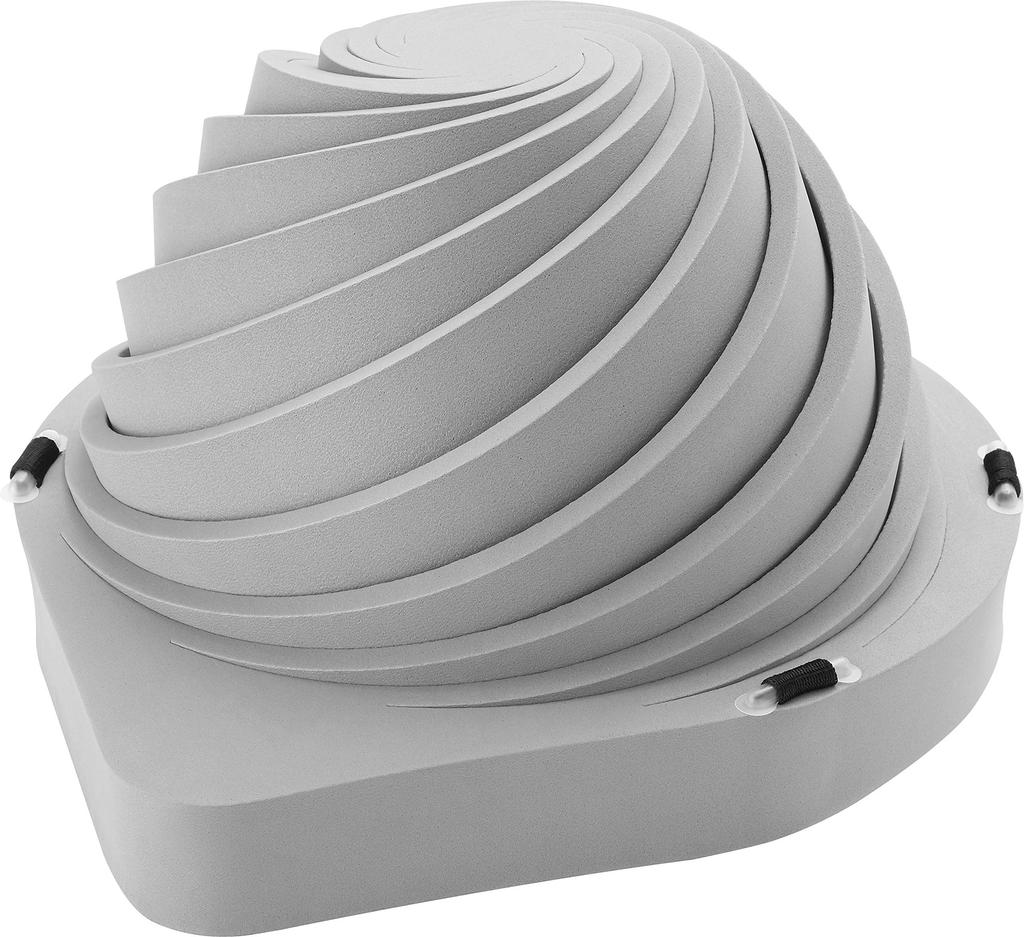 Taica Nouzová kukla „Deru Cap“ Kompaktní typ, 1 kus, Pro obvod hlavy 54–62 cm, Šedá, Snadný nasazovací design, DC-C-01