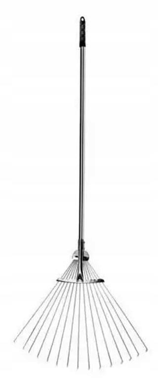 Adjustable Garden Rake for Grass & Leaves