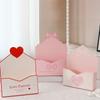 10 Stück Papier Valentinstag Umschlagboxen Faltbar Handgemacht Herzmuster Blume Geschenkbox DIY Blumiger Umschlag Geschenkbox Mutter