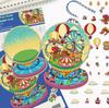 Cartoon Landscape Sticker Cute Miniature World 3D Three-dimensional House Unzipped DIY Scene Handbook Sticker