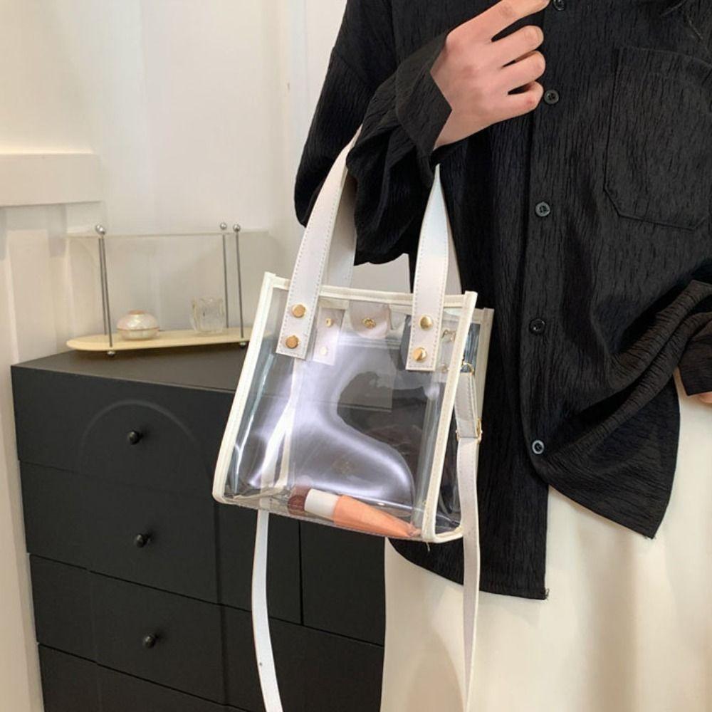 Storage Bag Women Handbag Summer Crossbody Bag PVC Transparent Bag The Water-Sprinkling Festival