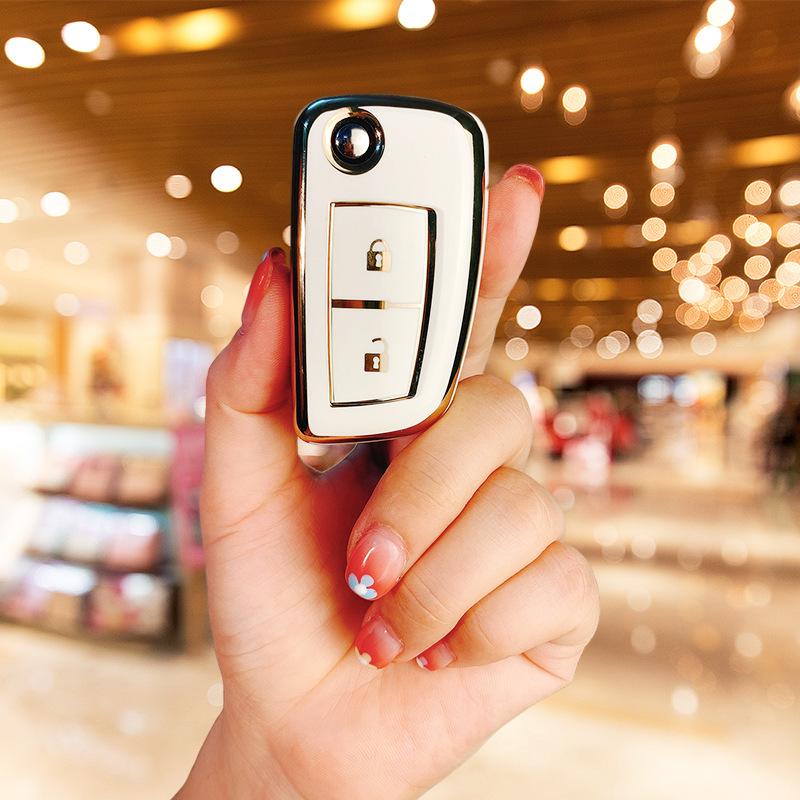 Aplicabil pentru husă cheie Dongfeng Nissan Qashqai pliabilă 2 chei 2017 2019 pentru bărbați 17 pentru femei high-end drăguț