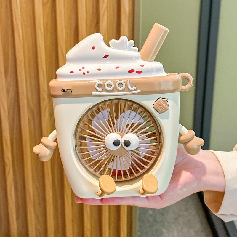 High-Value Cute Ice Cream Style USB Portable Fan – Handheld & Desktop Gift