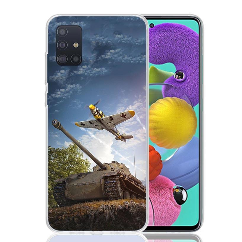 World of Tanks Phone Case For Samsung Galaxy A52 A32 A22 A12 A02S A50S A30S A51 A31 AA71 Note 20 Ultra 10 S10 Plus Galaxy A52 A4