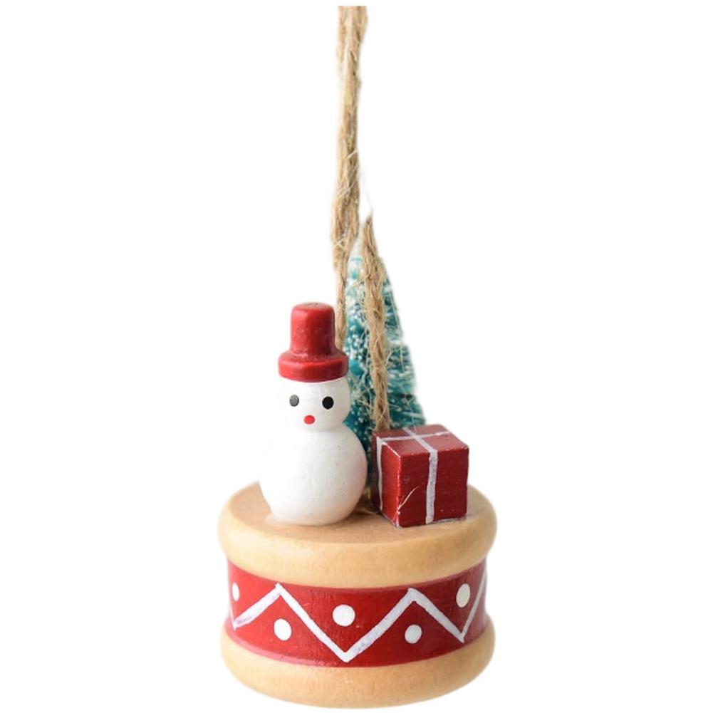 Mini Resin Snowman and Bear Hanging Ornaments for Holiday Decoration