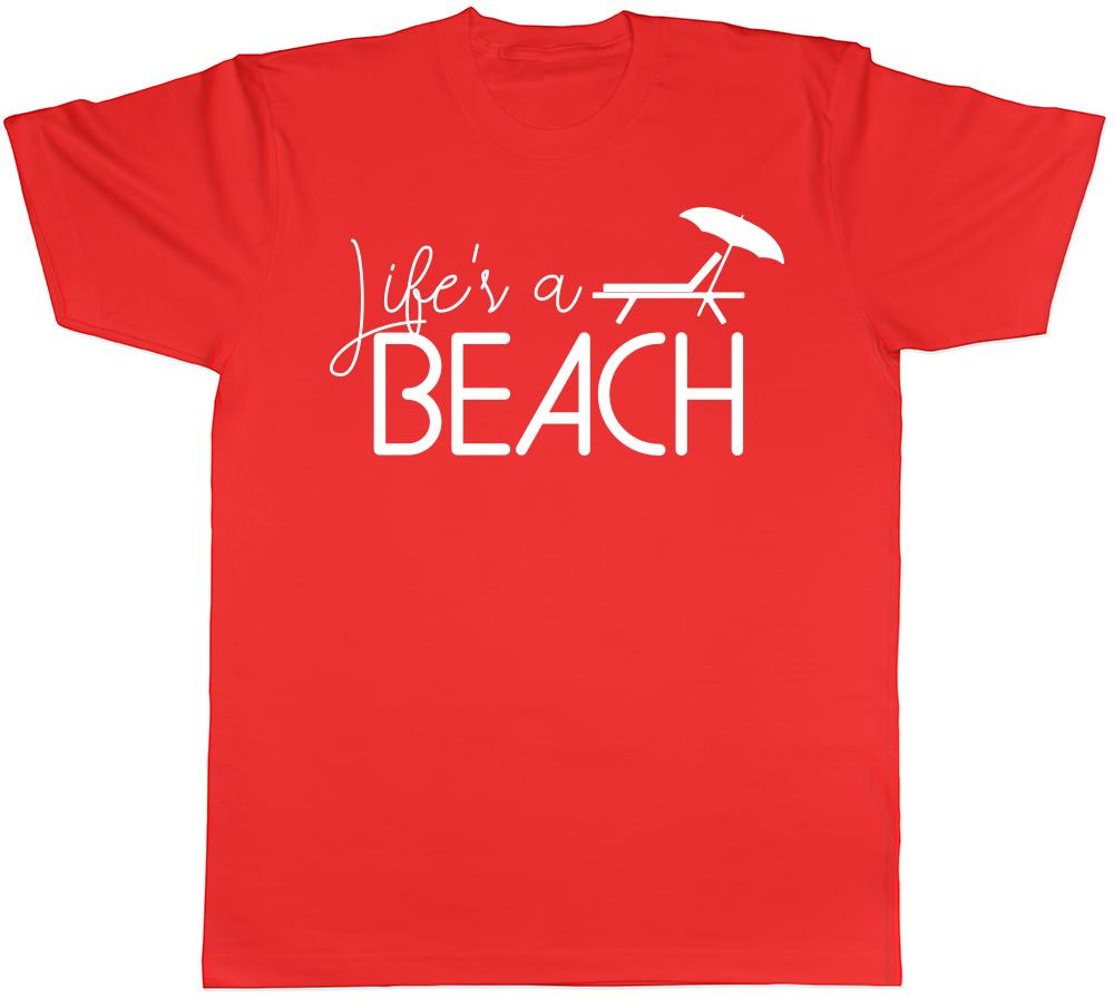 Life is a Beach Unisexs Unisexs Ladies TShirt Tee S