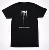 Camiseta Negra para Hombre y Niño con Logo de Sigilo MM de Marilyn Manson, Camiseta de Banda Industrial Gótica de Metal (Unisex S-XXL, Tejido de Algodón, Streetwear de Conciertos)
