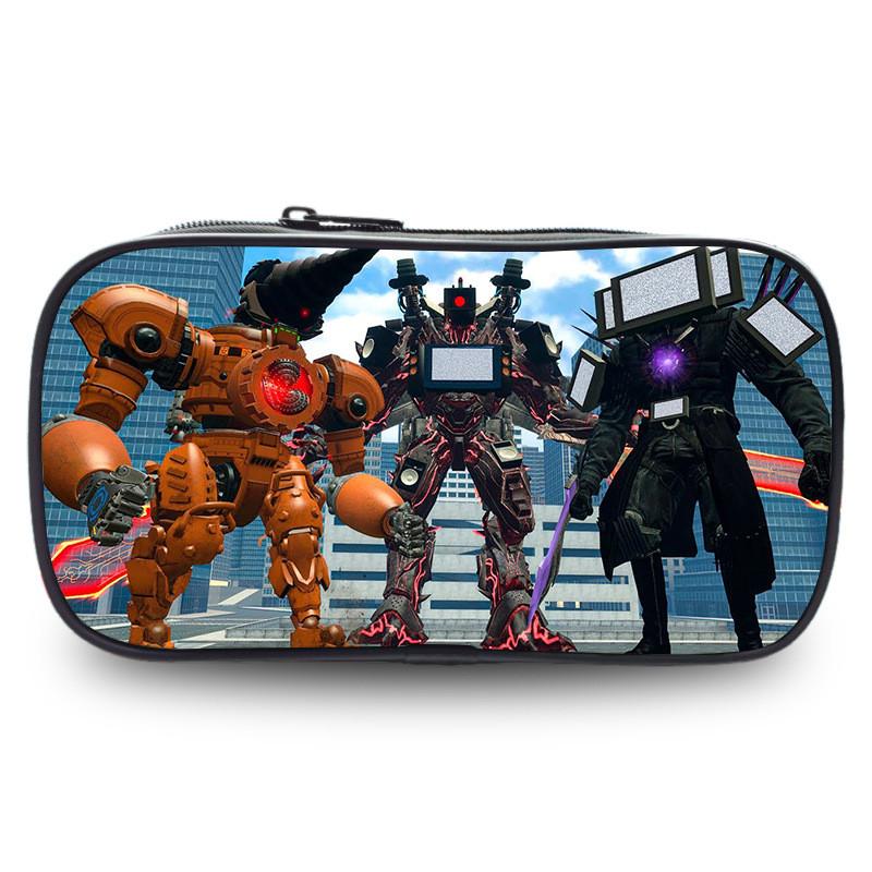 Tv Trendy Titan Character Print Pencil Holder Roomy Polyester Case For Ages All