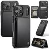 CaseMe-C22 Protective Skins For iPhone  17/17 Air/17 Pro/17 Pro Max , Luxury PU Leather Case Wallet Card Holder Phone Cover for Woman Man