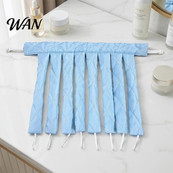 Gentle Hair Curling Rod No Heat Headband with Adjustable Strap Eight Claw Overnight Soft Sponge Curl Sleeping Curler Long Curls Roller Styling Tool