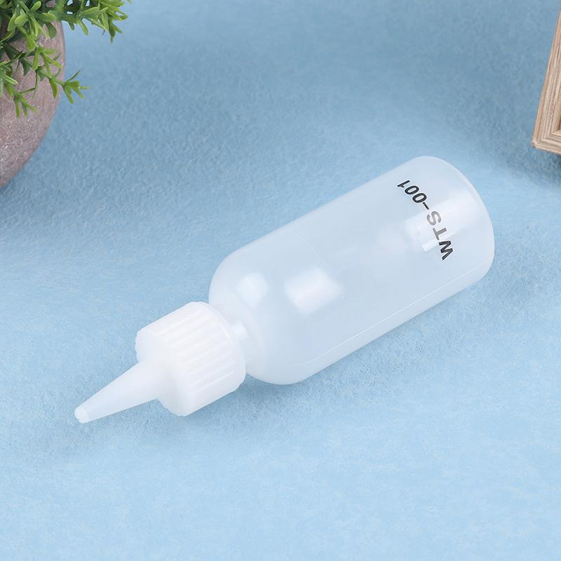 1Pc 50Ml Wts-001 Plastic Liquid Alcohol Bottle With Needle For Dispenser Rosin Solder Flux Paste For Phone Pcb Welding Repair