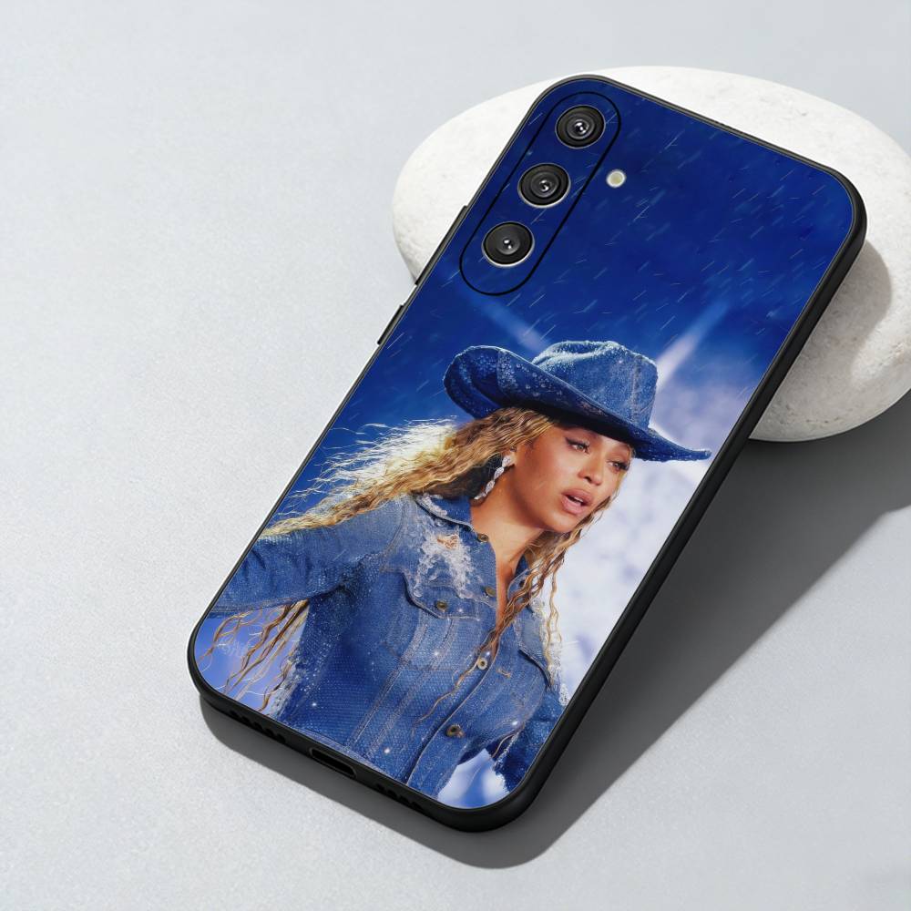 Étui de téléphone Cowboy Carter B-BeyonceS Pour Samsung Galaxy A73,A72,A71,A70,A52,A51 Autres Housse Noir Souple