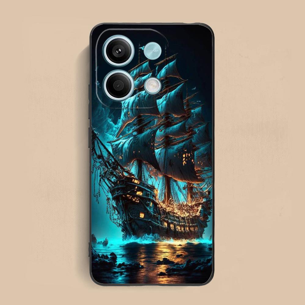

Pirate Corsair Mobile Phone Case for Xiaomi Redmi 15 14 13 12 A5 3 2 1 C Plus 4G 5G Colorful Printing Cover Pretty Luxury Cover Redmi A1+