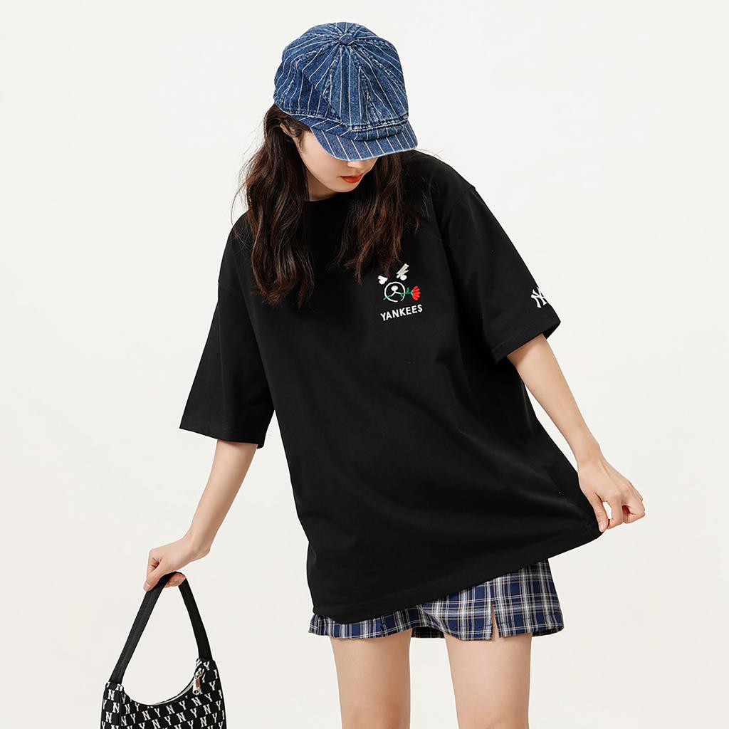 New MLB Mega Bear T Shirts Unisex Black 3ATSC1023-50BKS