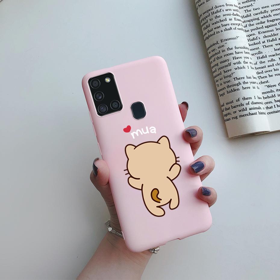 For Samsung Galaxy A21S Case Silicone Soft TPU Fundas Bumper for Samsung A21S Case A217F A 21S A21 S 6.5" phone Back Cover cases