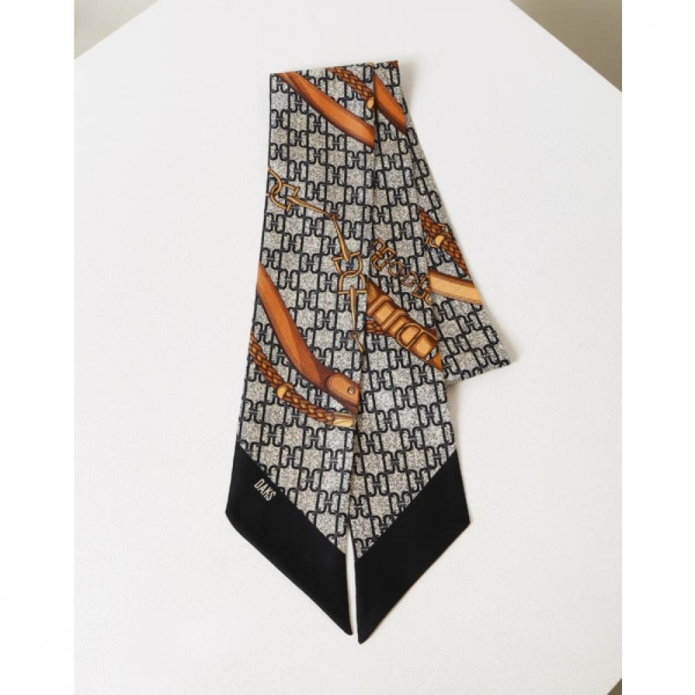 Daks Petit Silk Scarf Navy Dd Pattern Dcsc6f380n2