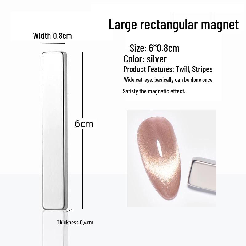 Multifunktionaler Katzenaugen-Nagelkunst-Magnet: Starker zylindrischer Magnet für ausgefallene Blitzeffekte.