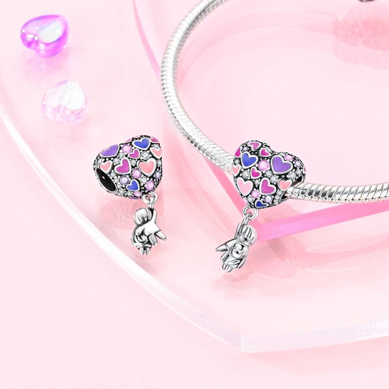 Air Balloon Series Copper Rocket Colorful Cute Romantic Charms Beads 3Mm Diy Fine Jewelry Making