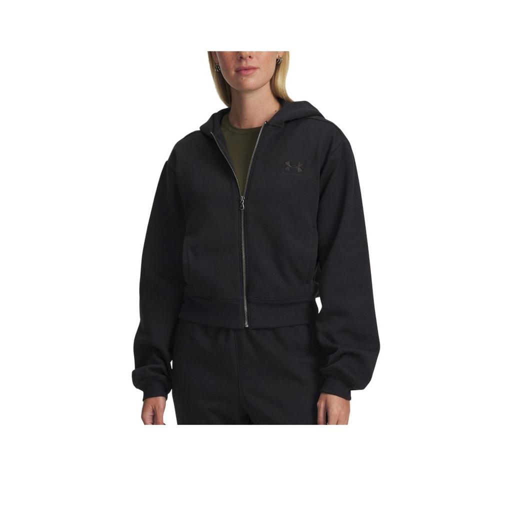 Under Armour Solid Color Comfortable Hooded Cardigan Long Sleeve Sweatshirt Women sweatshirt 6003674-005