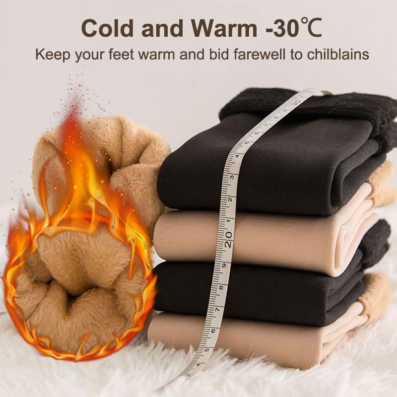 Plush Velvet Thicken Split Toe Socks Two Toe Mid-Calf Socks Winter Thermal Socks Floor Socks Japanese Tabi Socks Clogs Socks