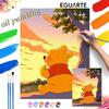 Oil Painting Handmade Diy Winnie the Pooh Sunset Landscape Gifts Home Decorations