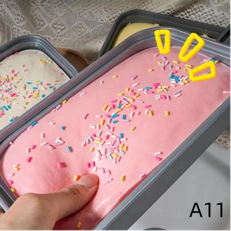 Slow Rebound Squeeze Toy 1Pcs Realistic Bread Simulation Soft Sticky Stress Relief Fidget Toy for Home Office Play