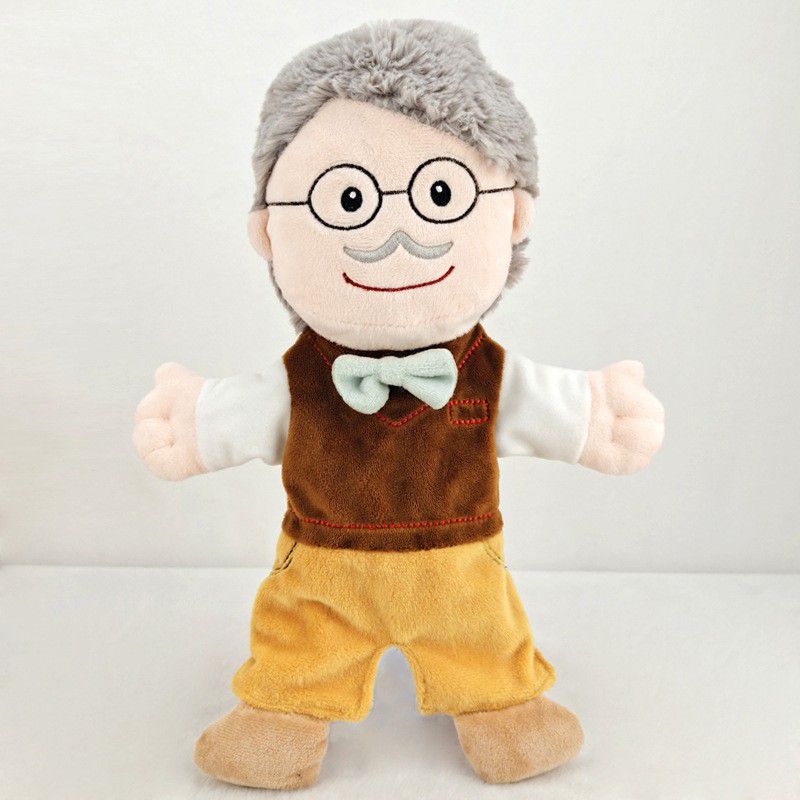 

Puppet Hand Family Plush Doll Toy Storytelling Doll Party Supplies For Kids Gift Grandfather