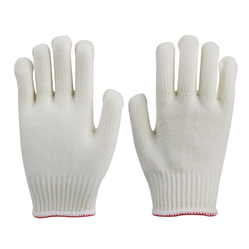 50 Gram High Quality General Purpose Work Wear-resistant Cotton Driving Gloves Work Safety Cotton Roping Gloves (Cream,L) кремовый