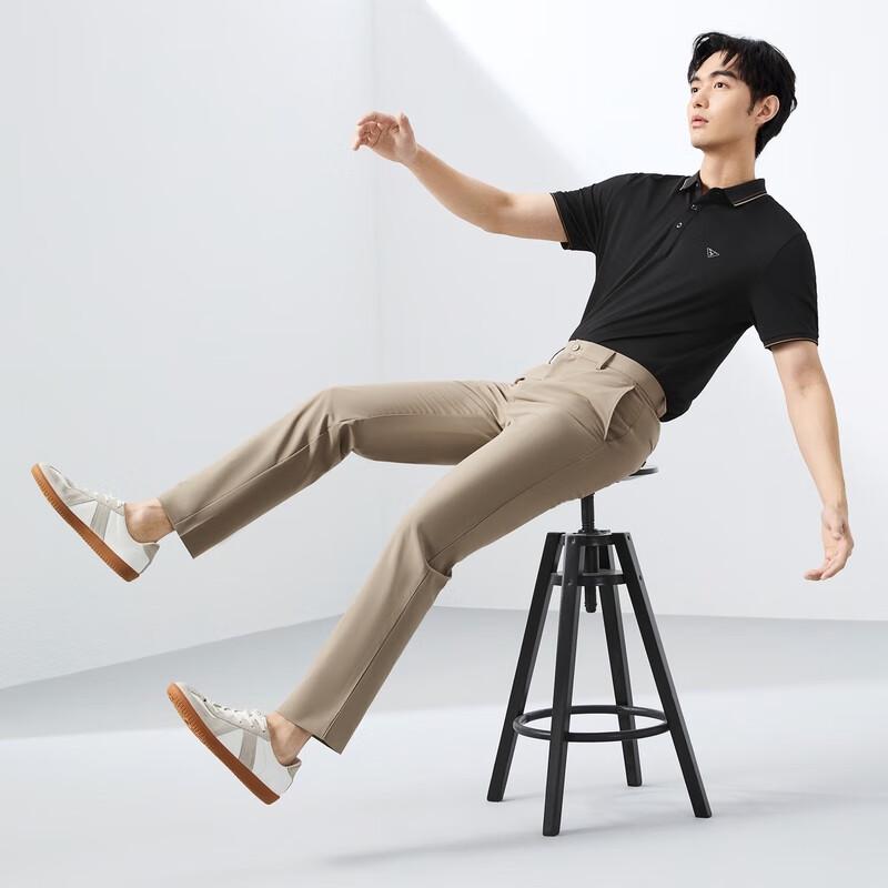 Qipai Men's Instant Cool Straight Leg Business Casual Pants